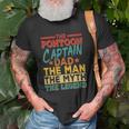 The Pontoon Captain Dad The Man Myth Happy Fathers Day Unisex T-Shirt Gifts for Old Men The Pontoon Captain Dad The Man Myth Happy Fathers Day Unisex T-Shirt Gifts for Old Men