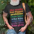 The World Has Bigger Problems Lgbt Community Gay Pride Unisex T-Shirt Gifts for Old Men