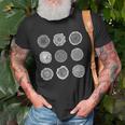 Tree Trunk Pattern Tree Forest Growth Rings Unisex T-Shirt Gifts for Old Men