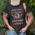 Two Defining Forces Jesus Christ & The American Veteran Unisex T-Shirt Gifts for Old Men