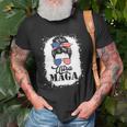 Ultra Maga Messy Bun Great Ultra Maga King Bleached T-shirt Gifts for Old Men