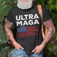 Ultra Maga Proud American Distressed Flag Patriotic Unisex T-Shirt Gifts for Old Men