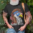 Ultra Maga Trump Sunglasses Eagle Head Usa Flag Bandana Unisex T-Shirt Gifts for Old Men