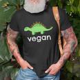 Vegan Dinosaur Green Save Wildlife Unisex T-Shirt Gifts for Old Men