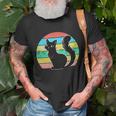 Vintage Black Cat Lover 307 Shirt Unisex T-Shirt Gifts for Old Men