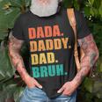 Vintage Retro Fathers Day Outfit Dada Daddy Dad Bruh 8 Shirt Unisex T-Shirt Gifts for Old Men