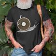 Vinyl Snail Vinyl Records Dj Vinyl Slug Lp Collector 155 Trending Shirt Unisex T-Shirt Gifts for Old Men