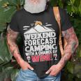 Weekend Forcast Wine Lover Outdoor 26 Shirt Unisex T-Shirt Gifts for Old Men