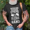 Weekend Forecast Camping With A Chance Active 24 Shirt Unisex T-Shirt Gifts for Old Men