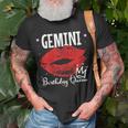 Womens Gemini Birthday Queen Unisex T-Shirt Gifts for Old Men