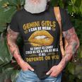Womens Gemini Girl I Can Be Mean Saying Birthday Zodiac Girls Unisex T-Shirt Gifts for Old Men
