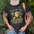 Womens Mom Of The Lemonade Stand Boss Funny Lemon Sell Lemonade Unisex T-Shirt Gifts for Old Men