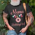 Womens Nana Of The Birthday Girl Donut Matching Family Bday Unisex T-Shirt Gifts for Old Men