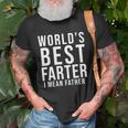 Worlds Best Farter I Mean Father Fathers Day Husband Fathers Day Gif T-shirt Gifts for Old Men