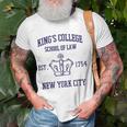 Alexander Hamilton Kings College School Of Law Unisex T-Shirt Gifts for Old Men