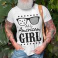 All American Girl 4Th Of July Family Matching Sunglasses Unisex T-Shirt Gifts for Old Men