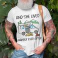 And She Lived Happily Ever After Unisex T-Shirt Gifts for Old Men