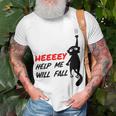 Black Cat Sayes Hey Cat Sayes Hey Unisex T-Shirt Gifts for Old Men