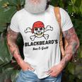 Blackbeards Bar Grill Unisex T-Shirt Gifts for Old Men