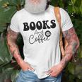 Books And Coffee Books Lover Tee Coffee Lover Gift For Books Lover Gift For Coffee Lover Books And Coffee Tee Unisex T-Shirt Gifts for Old Men