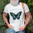 Butterfly On Grateful Wings I Fly Transplant Recipient Unisex T-Shirt Gifts for Old Men
