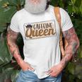 Caffeine Queen Graphic Shirt Design Unisex T-Shirt Gifts for Old Men