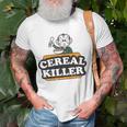 Cereal Killer Food Pun Humor Costume Funny Halloween Gifts Unisex T-Shirt Gifts for Old Men