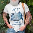 Cute Axolotl Facing Extinction Unisex T-Shirt Gifts for Old Men