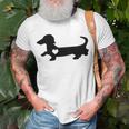 Dachshund Heart Dog Lover Unisex T-Shirt Gifts for Old Men