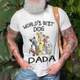 Dada Grandpa Worlds Best Dog Dada T-Shirt Gifts for Old Men