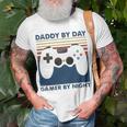 Daddy By Day Gamer By Night 250 Shirt Unisex T-Shirt Gifts for Old Men