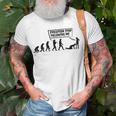 Evolution Stop Following Me Unisex T-Shirt Gifts for Old Men