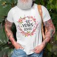 Floral 60 Years Old 60Th Birthday Women 60 Years Loved Unisex T-Shirt Gifts for Old Men
