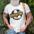 Football Soccer Dad Goalie Goaltender Sports Lover Unisex T-Shirt Gifts for Old Men