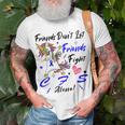 Friends Dont Let Friends Fight Chronic Fatigue Syndrome Cfs Alone Unicorn Blue Ribbon Chronic Fatigue Syndrome Support Cfs Awareness Unisex T-Shirt Gifts for Old Men