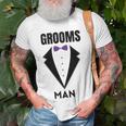 Groomsman Grooms Squad Stag Party Friends Themed Unisex T-Shirt Gifts for Old Men