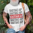 Haitian Af Patriotic Red Blue Haiti Haitian Flag Day Unisex T-Shirt Gifts for Old Men