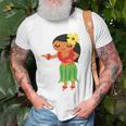 Hawaiian Hula Dancer Hawaii Girl Unisex T-Shirt Gifts for Old Men