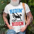 Joe Biden Falling With Biden Funny Ridin With Biden V3 Unisex T-Shirt Gifts for Old Men