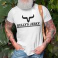 Kellys Jerky Custom Design Unisex T-Shirt Gifts for Old Men