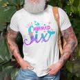 Kids 6Th Birthday This Mermaid Is 6 Years Old Girl Unisex T-Shirt Gifts for Old Men