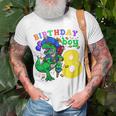 Kids 8Th Birthday Pirate Dinosaur Birthday Boy 8 Years Old Unisex T-Shirt Gifts for Old Men