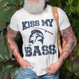 Love Fishing Kiss My Bass Unisex T-Shirt Gifts for Old Men