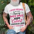 Meme Grandma I Never Dreamed I’D Be This Crazy Meme T-Shirt Gifts for Old Men