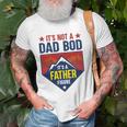 Mens Its Not A Dad Bod Its A Father Figure Dad Joke Fathers Day Unisex T-Shirt Gifts for Old Men
