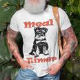 Miniature Schnauzer At Home Meal Timer Multi Tasking Dog Unisex T-Shirt Gifts for Old Men