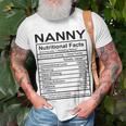 Nanny Grandma Nanny Nutritional Facts T-Shirt Gifts for Old Men