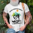 Never Underestimate An Old Guy On A Bicycle Unisex T-Shirt Gifts for Old Men