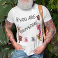 Official You Are Pawsome Unisex T-Shirt Gifts for Old Men