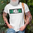 Oga Nigeria Slogan Nigerian Naija Nigeria Flag Unisex T-Shirt Gifts for Old Men
